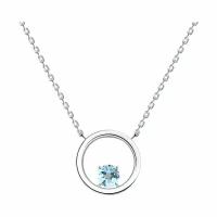 Колье Diamant online, серебро, 925 проба, топаз