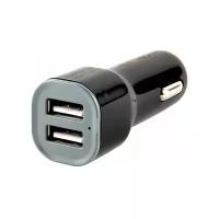 Зарядное устройство автомобильное RED LINE AC-1A, кабель microUSB 1 м, 2 порта USB, выходной ток 1 А, черное, УТ000012246