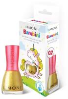 Limoni Лак для ногтей Bambini, 02 золотая уздечка