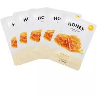 It's Skin Набор питательных тканевых масок с мёдом для лица The Fresh Honey Mask Sheet 20 г*5шт