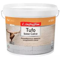 Декоративное покрытие L'impression Tufo base Calce, белый, 7 кг