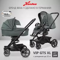 Детская коляска 2в1 Hartan VIP GTS XL 209, для новорожденных и детей весом до 22 кг, универсальная