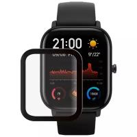 Защитное органическое стекло PMMA для Xiaomi Amazfit GTS 2 / Amazfit GTS 2e, черная рамка, Deppa