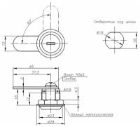 Замок почтовый 16/18,5/90 (Мастер-ключ)