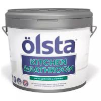 Краска интерьерная Olsta Kitchen and Bathroom Прозрачная 2,7 л