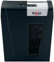 Шредер Rexel SECURE MC4 EU черный (секр. P-5)/фрагменты/4лист./14лтр./скрепки/скобы (2020129EU)