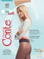 Колготки Conte Top Soft, 40 den, 2 шт., размер 2, черный