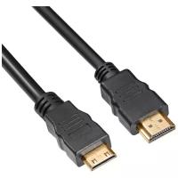 Кабель аудио-видео Buro mini-HDMI (m) - HDMI (m), 1.5м, черный [bhp-minhdmi-1.5]