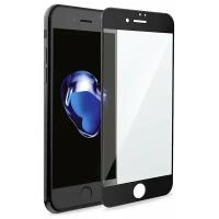 Защитное стекло iPhone 7/8/SE 2020. Стекло на айфон 7/8/СЕ 2020. 5D стекло сверхпрочной твердости 9H, невозможно сделать царапины (black)