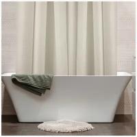 Штора для ванной текстильная Dasch Cascada Клара 200х180 см, белый, золото