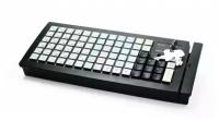 POS клавиатура Posiflex KB-6600U-B черная c ридером магнитных карт на 1-3 дорожки