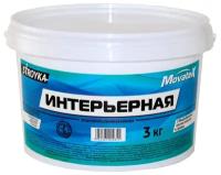 Краска акриловая Movatex Stroyka интерьерная матовая белый 7 кг