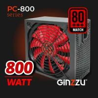 Блок питания Ginzzu PC800 14CM 80+. Гарантия 3 года