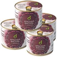 Красная фасоль с овощами, 530г х 4шт ECOFOOD