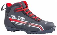 Ботинки лыжные NNN TREK Quest2 черные/лого красный размер RU39 EU40 CM25