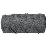 Пряжа Узелки из Питера шнур для рукоделия, 100 % хлопок, 220 г, 100 м, 1 шт., серый 100 м