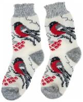 Теплые носки женские, шерстяные, вязаные, зимние, теплые, вязаные, теплые, термоноски, этнические, с рисунком, размер 35-37