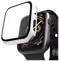 Кейс со стеклом для Apple Watch 4/5/6/SE/6/SE series белый, 40 мм, Deppa 47155