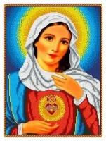 Святое сердце Марии Рисунок на ткани 27,5х37 Каролинка ткби 3008 27,5х37 Каролинка ткби 3008