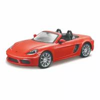 Легковой автомобиль Bburago Porsche 718 Boxster 1:24, 18 см, оранжевый