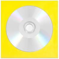 Диск CD-R CMC 700Mb 52x non-print (без покрытия) в бумажном конверте с окном, желтый