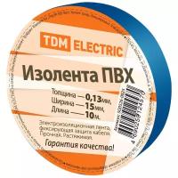 Изолента ПВХ 0,13*15мм Синяя 10метров TDM