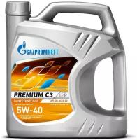 Синтетическое моторное масло Газпромнефть Premium C3 5W-40, 4 л, 1 шт