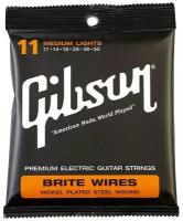 Струны GIBSON seg-700ML BRITE WIRES, 11-50 для электрогитары