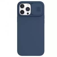 Nillkin для iPhone 13 Pro Max чехол CamShield Silky Magnetic Silicone Blue