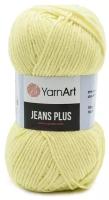 Пряжа YarnArt Jeans Plus, 55 % хлопок, 45 % акрил, 100 г, 160 м, 5 шт., 67 ваниль 160 м