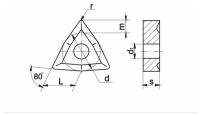 Пластина Ломаный треугольник WNUM 02114-120612 Т5К10