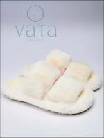 Тапочки женские домашние VATA белые 40-41