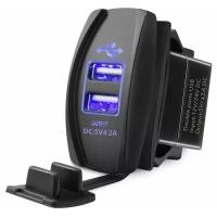 Разъем Usb в авто врезные 12V-24V 2USB GH-DS13 (Квадратный) 4.2A