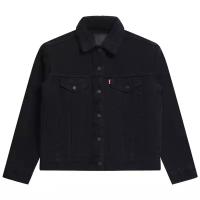 Куртка джинсовая женская Levi's Ex-Boyfriend Sherpa Trucker Jacket Yes Black / XS