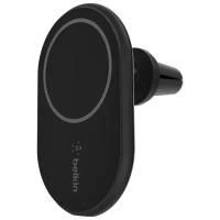 Автодержатель Belkin Car Mount Magnetic Charging Qi, 10W + автозарядка 20 Вт в комплекте