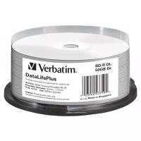 Диск BD-R Verbatim 50Gb 6x (cake box 25шт) (43750)