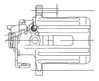 CF182558 Суппорт тормозной AUDI A4 00- зад. прав. D 38