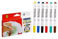 Набор маркеров для ткани 6 цветов 3.9 мм Centropen 2739, линия 1,8 мм