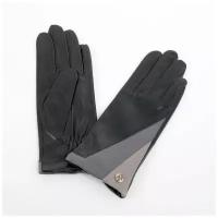 Перчатки женские 495 чёрно-серые (2.1)