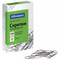 Скрепки 22мм OfficeSpace, 100шт. 162152