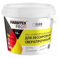 Лак Farbitex для лессировки универсальный сверхпрочный алкидно-акриловый бесцветный 0.9 л