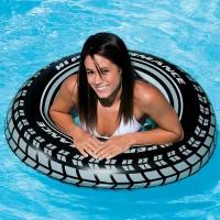 Круг для плавания, надувной круг шина, диаметр 91 см, от 9 лет