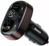 FM-трансмиттер с блютуз в прикуриватель, (модулятор) Bluetooth, 2xUSB 3.4А, microSD / быстрая зарядка в машину для телефона iphone, samsung, xiaomi