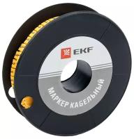 Маркировка кабельная EKF plc-KM-6-3 350 шт. желтый