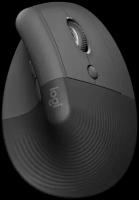 Беспроводная вертикальная мышь Logitech Lift, graphite