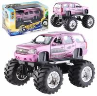 Машинка Welly 47002S Велли Модель машины 1:34-39 Chevrolet Tahoe Big Wheel Monster