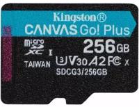 Карта памяти 256GB Kingston SDCG3/256GBSP microSDXC, UHS-II Class U3 V30 A2, чтение: 170Мб/с, запись: 90Мб/с, без адаптера
