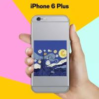 Силиконовый чехол на Apple iPhone 6 Plus Ночь / для Эпл Айфон 6 Плюс