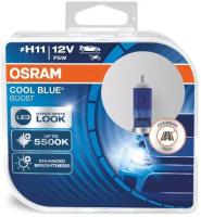 Лампа автомобильная галогенная OSRAM Cool Blue Boost 62211CBB H11 75W PGJ19-2