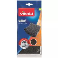 Губка металлическая Vileda Inox Power